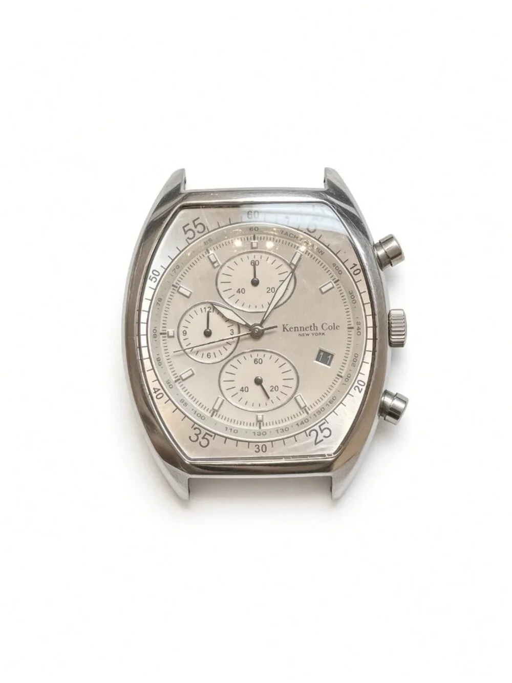 Kenneth Cole NY Men’s SS Chronograph Date Watch KC1207 Needs New Strap
